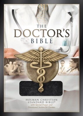 The Doctor's Bible HCSB  Leather bound Black - BRAND NEW-  WE ENGRAVE YOUR NAME-image