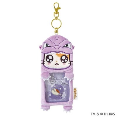 Godzilla Godzi Ham-Kun Trading Card Case Boa Purple Japan NEW-image