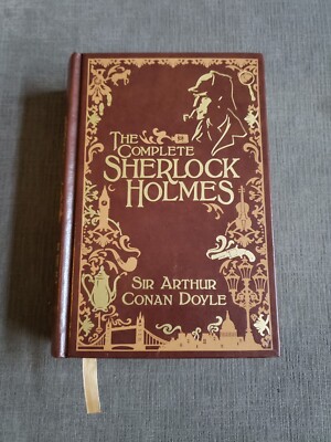 Complete Sherlock Holmes Arthur Conan Doyle Barnes&Noble Leatherbound New Read -image