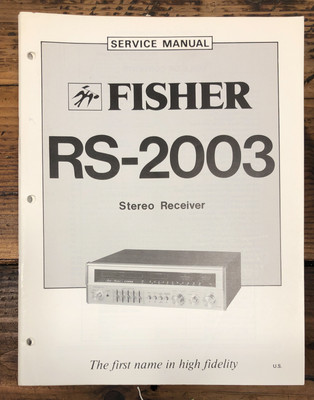 Fisher RS-2003 Receiver  Service Manual *Original*-image
