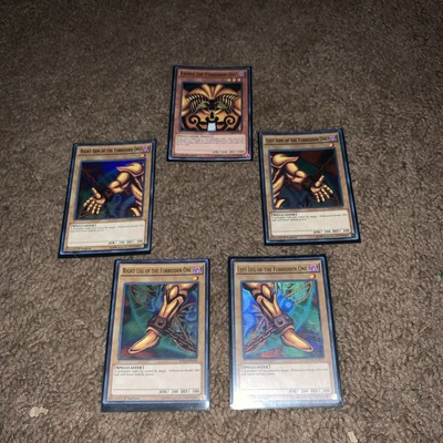 Yugioh Exodia the Forbidden One FULL SET - YGLD Ultra Rare 1ST EDITION LP-image