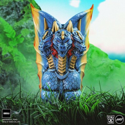 Mondo Tiki Mug - Godzilla - King Ghidorah (Showa Era Colors)-image