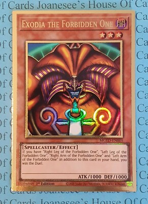 Exodia the Forbidden One MGED-EN005 Premium Gold Rare Yu-Gi-Oh Card 1st New-image