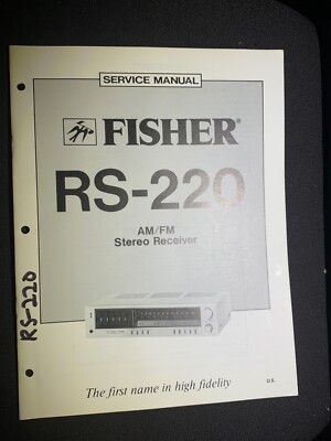 Fisher RS-220 Service Manual AM/FM Stereo Receiver Original-image