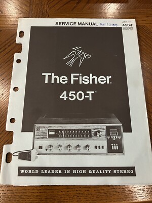 Fisher Model 450-T 450T Receiver Service Manual *Original*-image