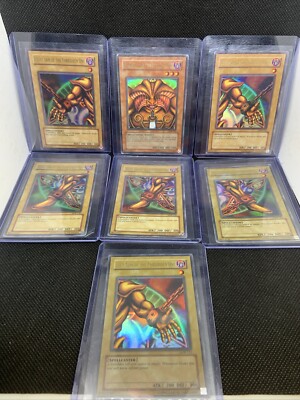 EXODIA THE FORBIDDEN ONE SET LOB-120, 121, 122, 123 & 124 RARE 1996 Yugioh!-image