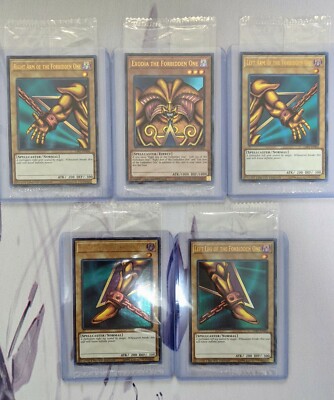 Yu-Gi-Oh! Exodia the Forbidden One LART Lost Arts Promos Full Set Sealed - Mint-image