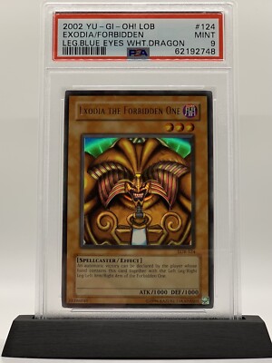 Yugioh 2002 Full Exodia Set LOB 120-124 PSA 10 9 8 Gem Mint Ultra Rare Low Pop-image