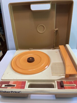 Vtg 1978 Fisher Price Record Player For Parts Or Repair Works Its Missing Needle-image