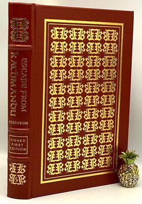 🖊SIGNED 1ST ESCAPE FROM KATHMANDU Easton Press Collectors LIMITED Edition NEPAL-image