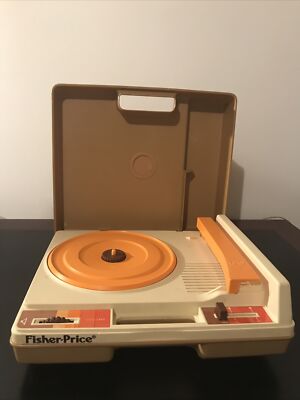 Vintage 1978 Fisher-Price Phonograph Turntable Record Player Model 825 Works-image