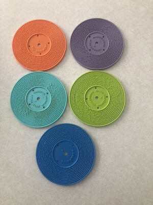 Vtg. Five DISCS For Fisher Price Record Player.  Records Lot Of 5-image