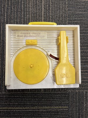 Mattel Fisher Price Music Box Record Player 5 Records 2010 Complete FOR PARTS-image