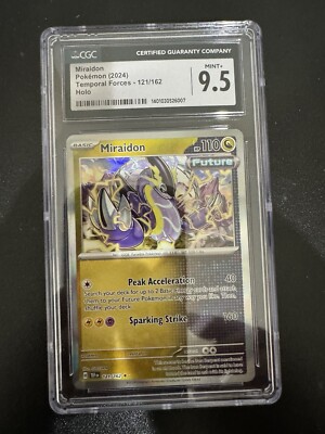 Pokemon Miraidon Temporal Forces Holo CGC Graded 9.5 Not PSA Card-image