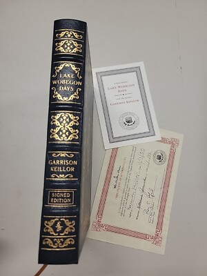 Lake Wobegon Days by Garrison Keillor Leather Bound Signed Collectors Edition B4-image