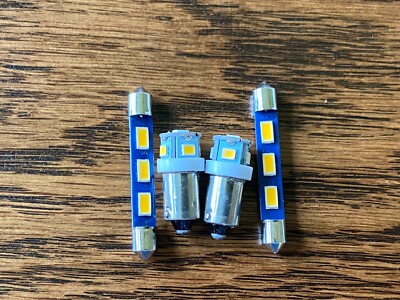 Fisher 400 500B 500C 800B 800C LED Festoon Lamp Light Kit All Four Bulbs!-image