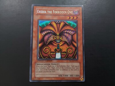 Yugioh - Exodia the Forbidden One MC1-EN001 Secret Rare Limited Edition Promo-image
