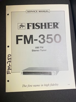 Fisher FM-350 Service AM/FM Stereo Tuner Original-image