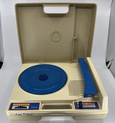 1978 Fisher Price Portable Record Player Turntable Vintage TESTED WORKING Good-image