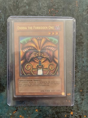 Lob-124 Exodia The Forbidden One 1st Edition Moderate To Heavily Played -image