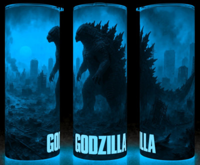 Glow in the Dark Godzilla King of Monsters in Destroyed City Cup Mug Tumbler-image