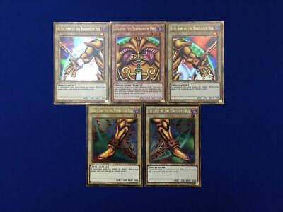 Yu-Gi-Oh Complete Exodia the Forbidden One 5-Card Set PGL2 + Extra Bonus-image