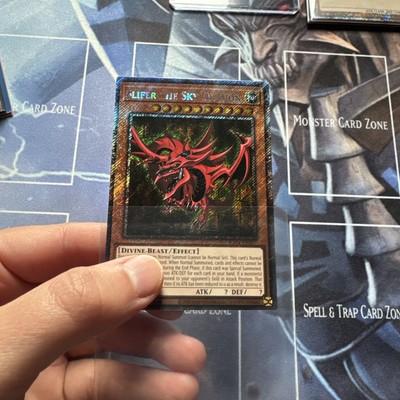 Slifer The Sky Dragon RA04-EN117 Platinum Secret Rare Yugioh 1st Edition Mint-image