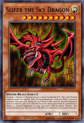 Yugioh RA04-EN117 - Slifer The Sky Dragon - Platinum Secret Rare-image