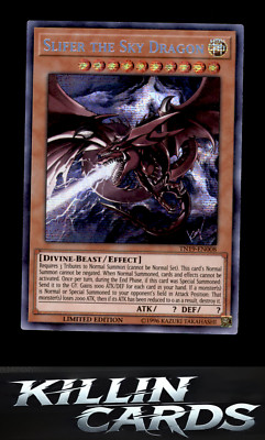 Slifer the Sky Dragon TN19-EN008 Prismatic Secret Rare 2019 Gold Sarcophagus Tin-image