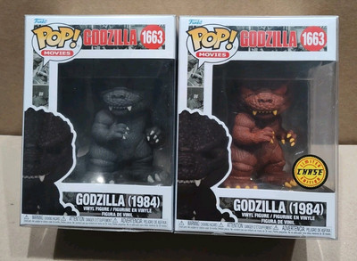 FUNKO POP! MOVIES GODZILLA 1984 POP CHASE BUNDLE W/PROTECTORS CASE FRESH!-image