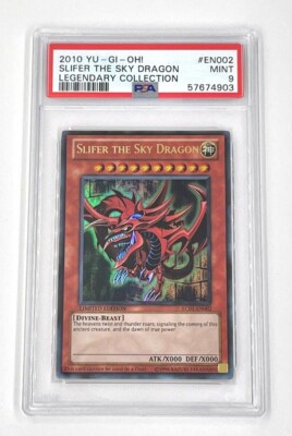 YuGiOh Slifer the Sky Dragon LC01-EN002 Legendary Collection PSA 9-image