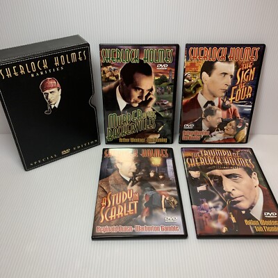 Sherlock Holmes RARITIES Special Edition (4 DVD SET, 1930s) Leather Bound Case-image