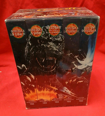 1998 Godzilla Anchor Bay Vhs Box Set Brand New Sealed -image