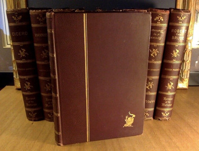 NELSON : Heroes of the Nations Series Illustrated Antique Leather HC Book-image