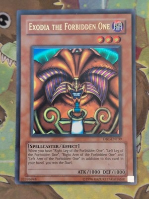 Exodia the Forbidden One - Ultra Rare DB1-EN139 Yugioh Card NM/LP Great Head-image