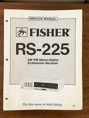 Fisher RS-225 Receiver Service Manual *Original*-image