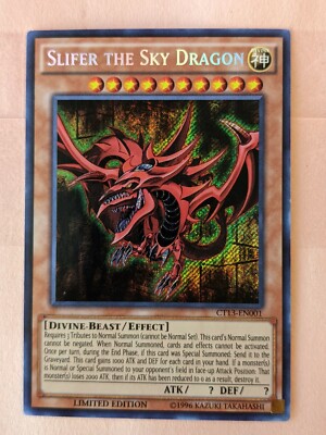 YUGIOH-SLIFER THE SKY DRAGON-SECRET RARE-CT13-EN001-image