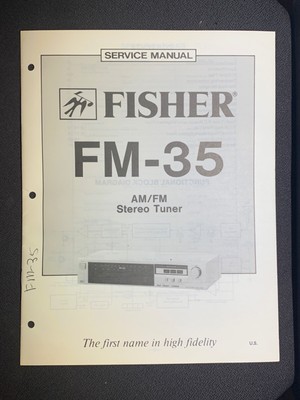 Fisher FM-35 Service AM/FM Stereo Tuner Original-image