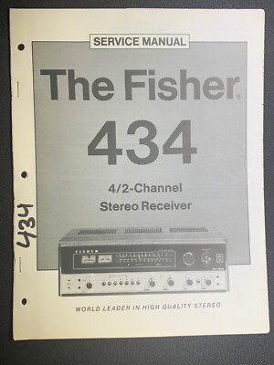 Fisher 434 Service Manual 4/2 Channel Stereo Receiver Original-image