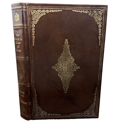 1983 The World is Made of Glass, Morris West, Novel, Leather Bound-image