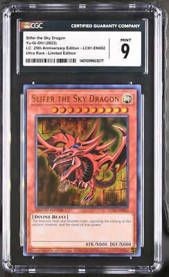Yu-Gi-Oh! TCG Slifer the Sky Dragon #LC01-EN002 English CGC 9-image