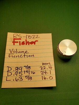 📈FISHER VOLUME FUNCTION KNOB RS-1022 STEREO RECEIVER-image