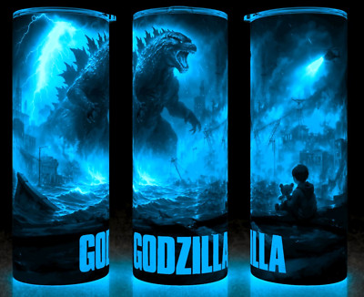 Glow in the Dark Godzilla King of Monsters inDestroyed City Cup Mug Tumbler 20oz-image