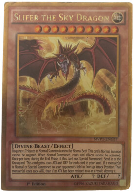 Yu-Gi-Oh! Slifer The Sky Dragon(1st edition)-LEGAL premium gold divine-beast-image