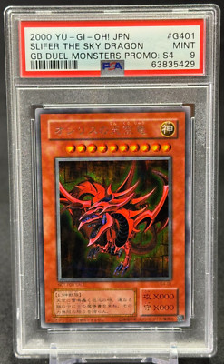 Slifer The Sky Dragon PSA 9 MINT 2000 Yu-Gi-Oh! Jpn. GB Duel Monsters Promo G401-image