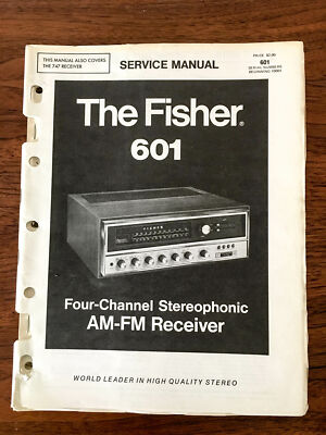 Fisher Model 601 Receiver Service Manual *Original*-image