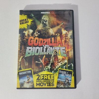 Godzilla vs. Biollante    Shark vs. Octopus    Monster DVD 2013 OOP-image