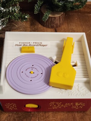 Fisher-Price Music Box Record Player W/Records - 2010 Edition WORKS -image