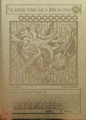 Slifer The Sky Dragon Yu-Gi-Oh! TCG Metal Card Collectable-Gift-Display NO PAINT-image