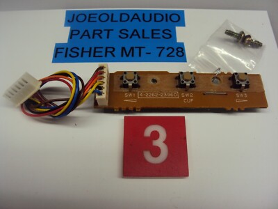 Fisher MT-728 Turntable Cueing Board. P/N 4-2262-23930. Tested. Parting MT-728-image